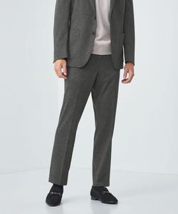 Брюки A+ TR Jersey Print Standard-1 Easy Slacks - моющиеся и эластичные United Arrows Green Relaxing Label, цвет Dk.Gray
