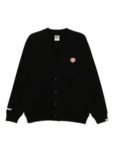 Толстовка на пуговицах с логотипом Aape By A Bathing Ape, черный