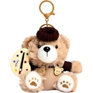 Little Painter Cookies Bear Plush Pendant 10.5cm Height ROUERXIONG