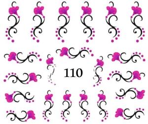 Водные наклейки для ногтей - №110, inna