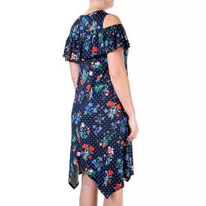 Женское платье с рюшами и принтом Nina Leonard Nina Leonard