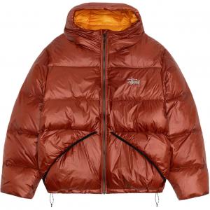 Stüssy логотип вышитый пуховик Stussy, brick красный