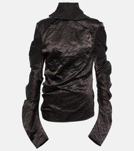 Водолазка из жатого атласа Acne Studios, черный