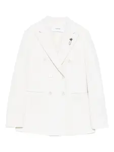 Двубортный блейзер Adam Lardini, бежевый