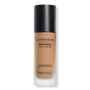 Оригинальная жидкая тональная основа Pure Serum Radiant Natural Liquid Foundation Mineral SPF 20 bareMinerals, Medium Neutral 3.5 (medium rich neutral skin with a peach hue)