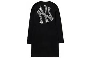 Женское платье Wms с длинным рукавом MLB, черный