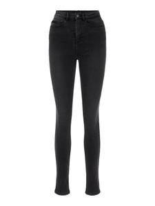 Узкие джинсы PIECES, антрацит