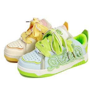 NANJIREN Низкие скейтерские кроссовки унисекс - непарные, цвет Mismatched