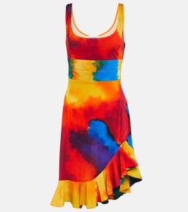 Асимметричное мини-платье с принтом Rabanne, Plastic Art