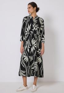 Платье-рубашка MIT VOLANTS Street One Studio, черный