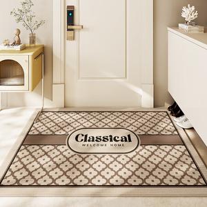 Dajiang Ковер 60х90 см для прихожей/коридора, классический винтажный стиль, нескользящий, без зазора в дверном проеме