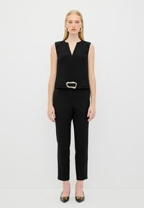 Блуза V NECK BUCKLE DETAILED adL, черный