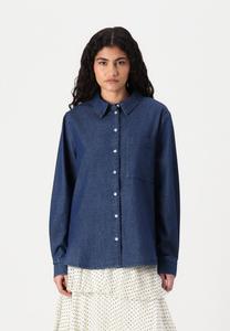 Блузка на пуговицах PCTENIM SHIRT Pieces, цвет Medium Blue