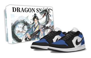 Jordan Air 1 Blue Toes, устойчивые к истиранию низкие баскетбольные кроссовки в винтажном стиле унисекс Black Blue