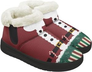 Женские зимние ботинки для снега, теплые, с утеплителем, уютные, противоскользящие, с утолщенной подошвой для прогулок на снегу на улице Gdxynsmny, Christmas