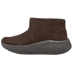 Ботинки женские зимние Skechers Max Cushioning замшевые на толстой подошве, темно-коричневый