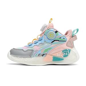 Противоскользящие повседневные кроссовки средней высоты для детей SUPEREDGE, черный/белый