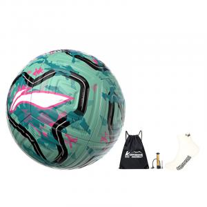 LINING Размер 5 футбольный мяч TPU бесшовный термосварка Unisex синий зеленый