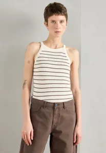 Полосатый топ caliz Mos Mosh, Coffee Quartz