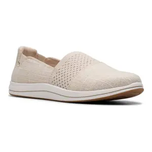 Женские туфли-слипоны Cloudstepper Breeze Vibe Clarks, бежевый