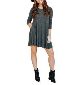 Женское платье umgee, цвет charcoal