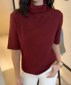 Топ с высоким воротником, облегающего кроя Aimoha - Select -, цвет Wine