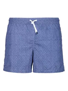 Плавки-шорты с узором Fedeli, синий