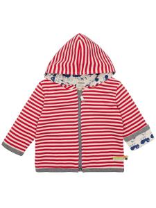 Толстовка с капюшоном на молнии loud + proud Wendejacke mit Kapuze, ярко-красный