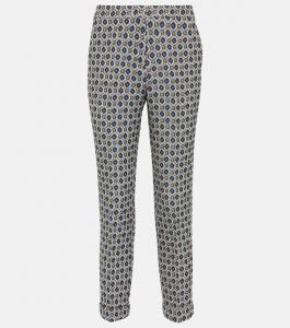 Жаккардовые прямые брюки ETRO, синий