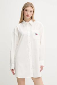 Хлопковое платье Tommy Jeans, белый