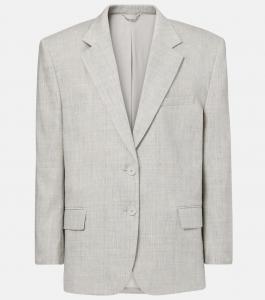 Блейзер свободного кроя из льна и шерсти Magda Butrym, серый