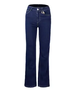 Классические прямые джинсы, подкладка из хлопка и эластана. Liu Jo, синий