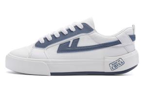 WARRIOR Парусиновые туфли унисекс, низкие, белые/сине-серые