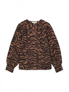 Garcia Черная шифоновая блузка для женщин