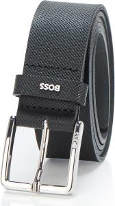 BOSS мужской кожаный ремень с принтом, Catfish Black