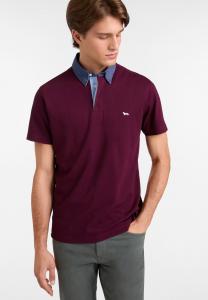 Поло Harmont & Blaine MEZZA MANICA, Bordeaux Screziato/Bordeaux