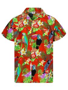 Рубашка King Kameha Parrot Cockatoo, оранжевый