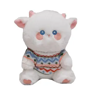 Плюшевая кукла Good Luck Lamb высотой 25см/35см Dolls and bears dance, белый