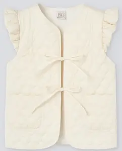 Детский стеганый жилет из коллекции Camino PAZ Rodríguez, светло-бежевый