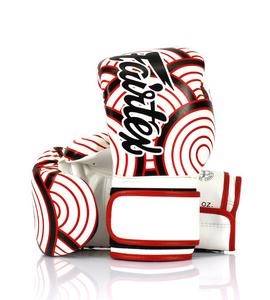 Перчатки Fairtex Microfiber Gloves - Art Collections - Red Wave, белый