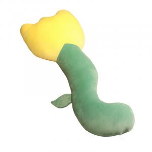 Очень большая мягкая и милая цветочная кукла плюшевая кукла высота 70см/130см Fox fairy, желтый