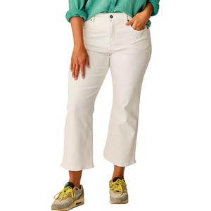 Сельви укороченные расклешенные брюки Carve Designs, белый