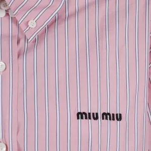 MIU MIU Футболка Women's Pink Lapel Moderate Others