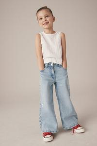 Широкие джинсы (3-16 лет) Next, синий