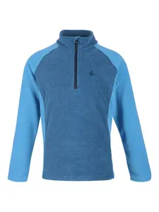 Толстовка с воротником на молнии COLOR KIDS, синий