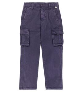 Брюки карго из хлопкового габардина Il Gufo, синий