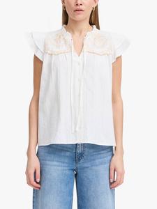 Вышитый топ Gaelle ICHI, Cloud Dancer