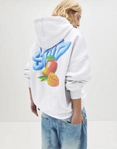 Толстовка Pull&Bear Stwd Mango в сером меланжевом цвете