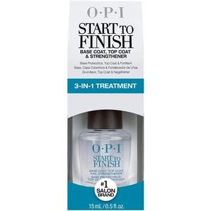 Start To Finish 3-в-1 укрепляющая база и верхнее покрытие, 15 мл, Opi