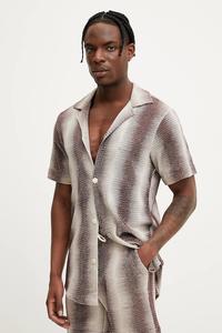 Хлопковая рубашка Oas, коричневый